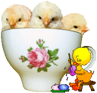 Gif animé Pâques poussin